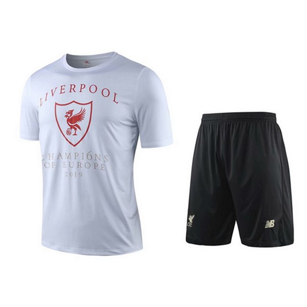 Trainingsshirt Liverpool Komplett Set 2019-20 Weiß Schwarz Rote